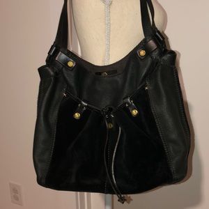 EUC Lucky Brand Black Leather/Suede Purse 👜
